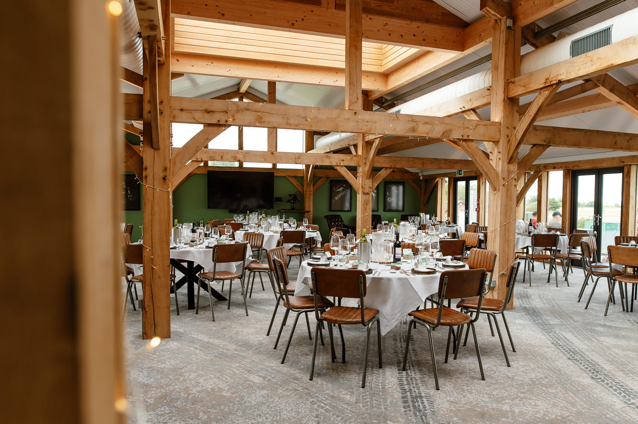 interior shot of wedding reception room at the motorist 