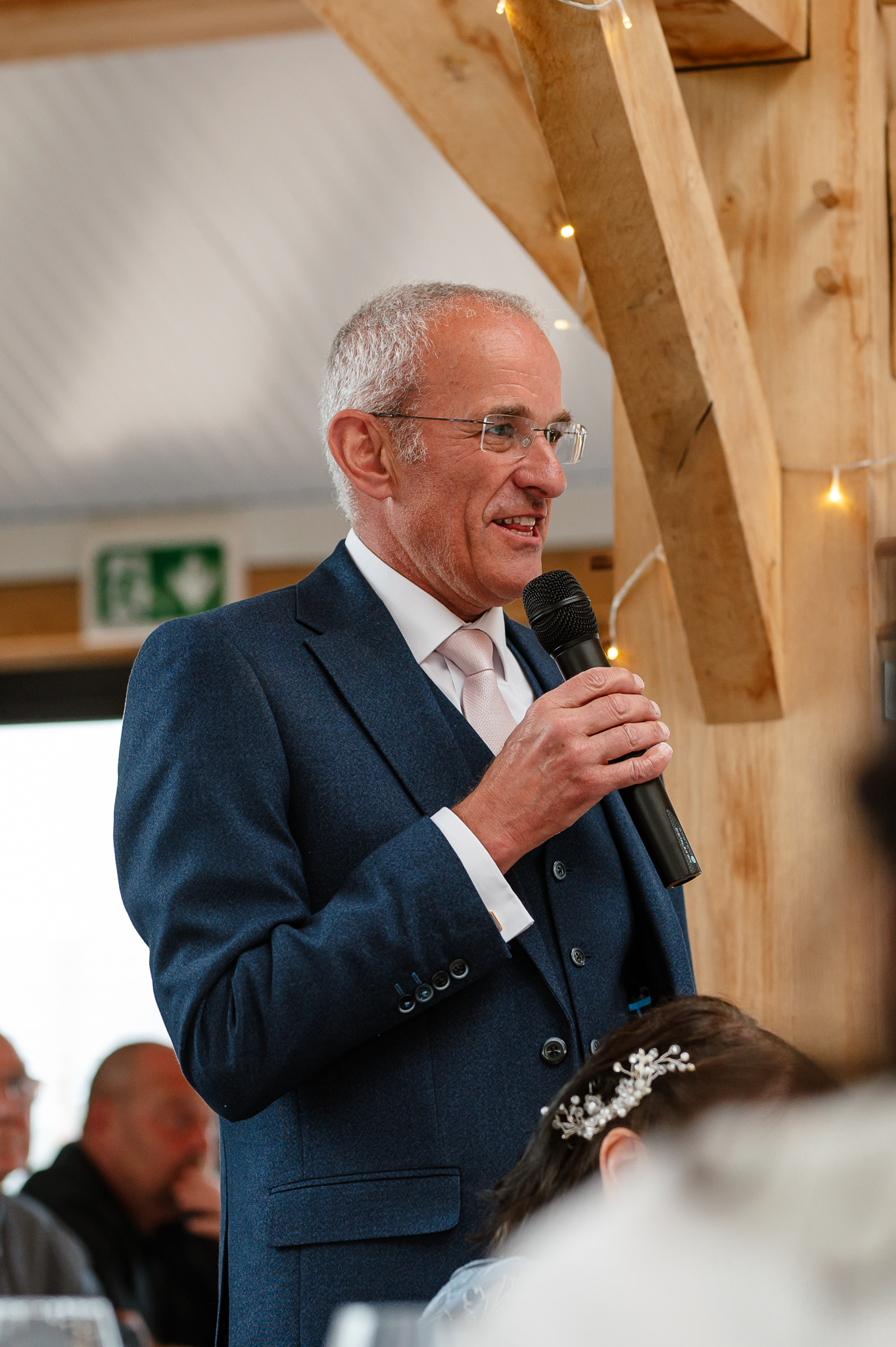 father of the bride making a speech 