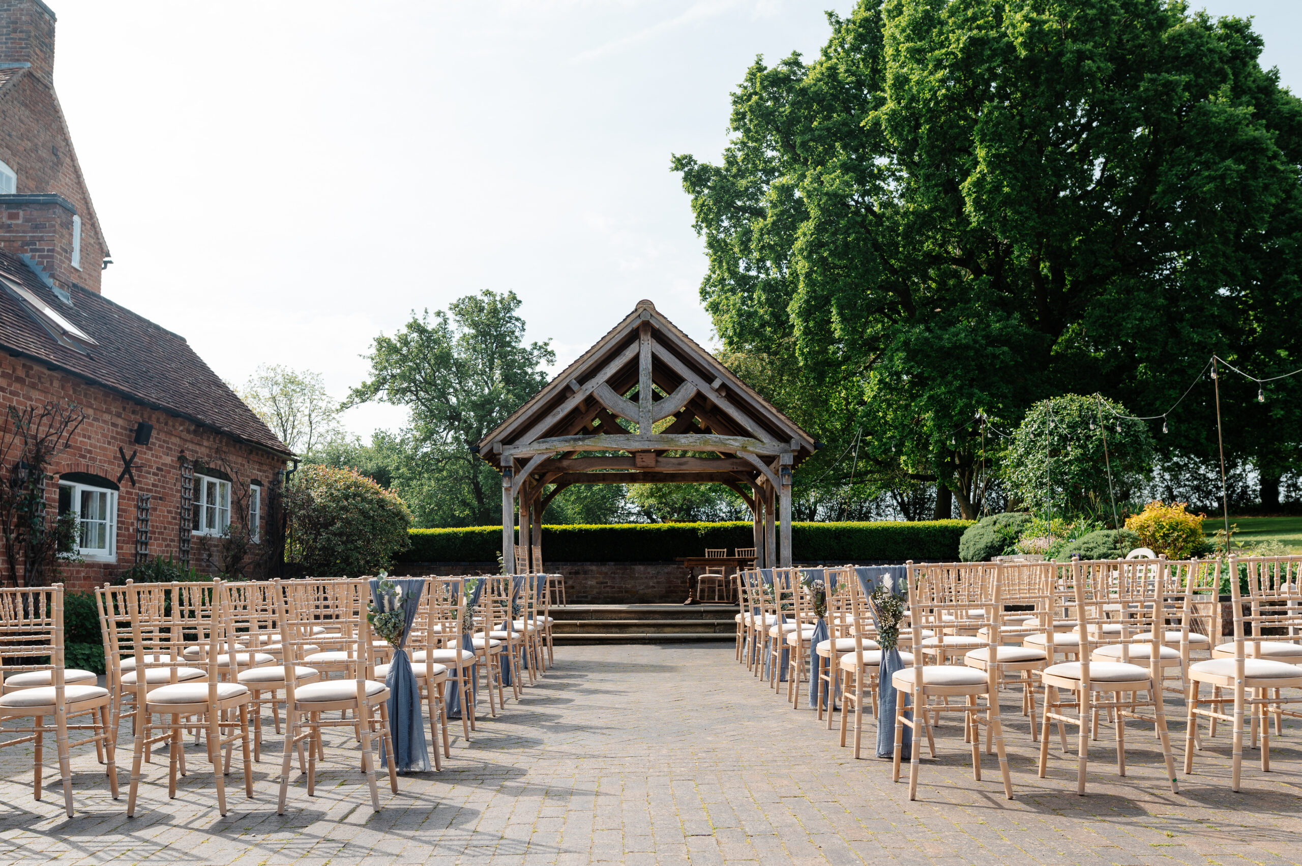 Image of ceremony space at Wethele Manor Wedding venue